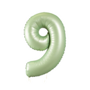 Olive Green Number Large Shape Balloon
