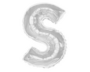 Any Silver Letter SuperShape Foil Balloon