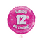 Happy Birthday 12th Pink Foil Balloon Bouquet
