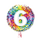 Happy 6th Birthday Confetti Balloon Bouquet