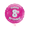 Happy Birthday 8th Pink Foil Balloon Bouquet