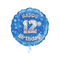 Happy Birthday 12th Blue Foil Balloon Bouquet