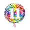 Happy 11th Birthday Confetti Balloon Bouquet