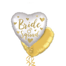 Team Bride Gold Themed Foil Balloon Bouquet
