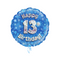 Happy Birthday 13th Blue Foil Balloon Bouquet