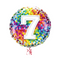 Happy 7th Birthday Confetti Balloon Bouquet