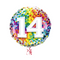 Happy 14th Birthday Confetti Balloon Bouquet