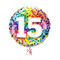 Happy 15th Birthday Confetti Balloon Bouquet