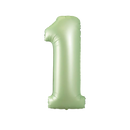 Olive Green Number Large Shape Balloon