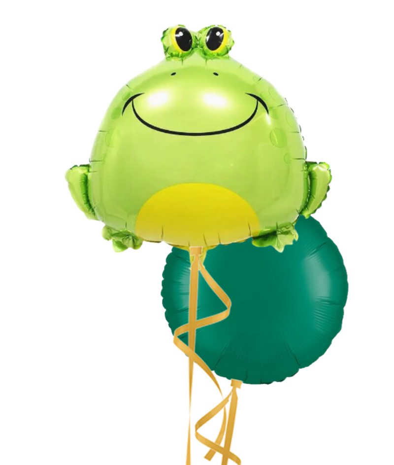 Ribbit Ribbit Frog Foil Balloon Bouquet