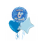 Happy Birthday 6th Blue Foil Balloon Bouquet