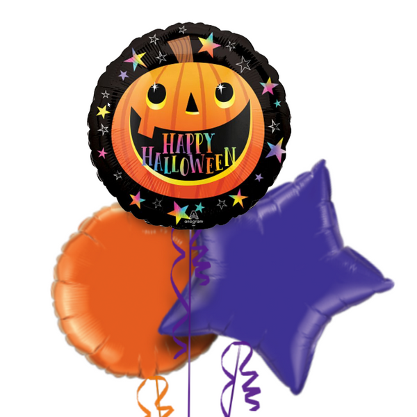 Cheerful Pumkin Halloween Balloon Bouquet