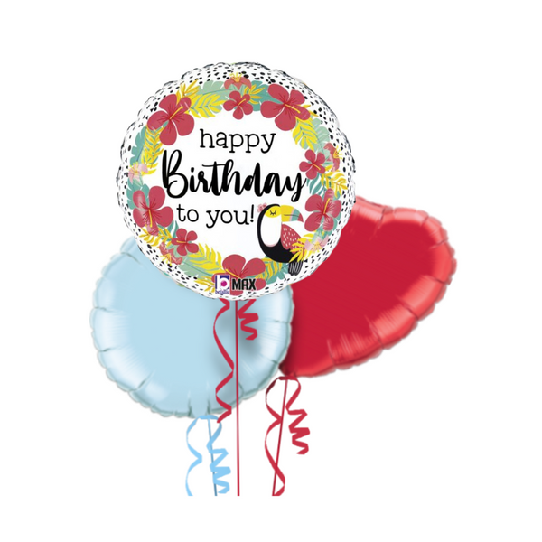 Happy Birthday Toucan Balloon Bouquet