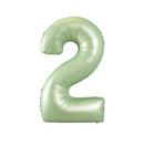Olive Green Number Large Shape Balloon