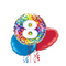 Happy 8th Birthday Confetti Balloon Bouquet