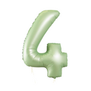 Olive Green Number Large Shape Balloon