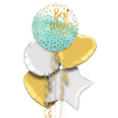 Best Wishes Classy Balloon Bouquet