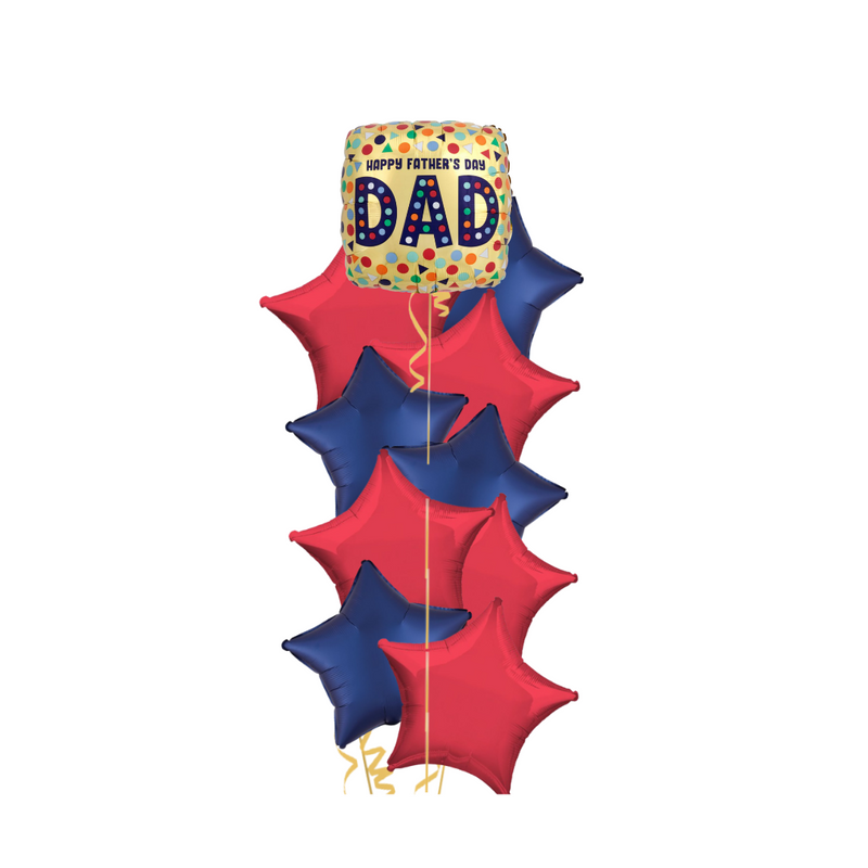 Happy Father's Day Star Balloon Bouquet