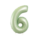 Olive Green Number Large Shape Balloon