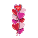 I Love You Butterfly Hearts Balloon Bouquet