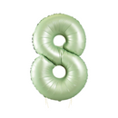 Olive Green Number Large Shape Balloon