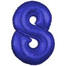 Dark Blue Number Large Shape Balloon