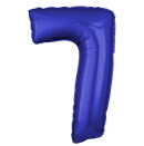 Dark Blue Number Large Shape Balloon