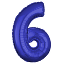Dark Blue Number Large Shape Balloon