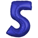 Dark Blue Number Large Shape Balloon