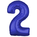Dark Blue Number Large Shape Balloon