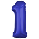 Dark Blue Number Large Shape Balloon