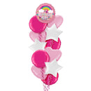 Birthday Girl Pink Rainbow Balloon Bouquet