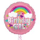 Birthday Girl Pink Rainbow Balloon Bouquet