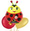 Cute Ladybird Foil Balloon Bouquet