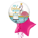 Fabulous Flamingo Happy Birthday Balloon Bouquet