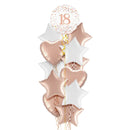 Happy 18th Birthday Rose Gold Balloon Bouquet