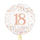 Happy 18th Birthday Rose Gold Balloon Bouquet