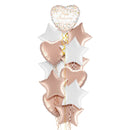 Rose Gold Happy Anniversary Balloon Bouquet