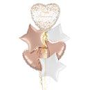 Rose Gold Happy Anniversary Balloon Bouquet