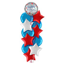 Happy Birthday Sparkling Stars Balloon Bouquet