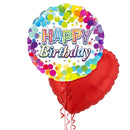 Happy Birthday Splash Colours Balloon Bouquet