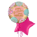 Happy Birthday Stay Fabulous Balloon Bouquet