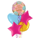 Happy Birthday Stay Fabulous Balloon Bouquet