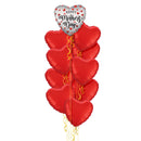 Happy Mothers Day Hearts Balloon Bouquet