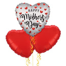 Happy Mothers Day Hearts Balloon Bouquet