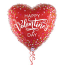 Happy Valentine's Day Confetti Love Hearts Balloon Bouquet