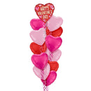 Happy Valentine's Day Hearts Balloon Bouquet