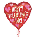 Happy Valentine's Day Hearts Balloon Bouquet