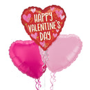 Happy Valentine's Day Hearts Balloon Bouquet