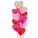 Happy Valentine's Day Marbled Balloon Bouquet